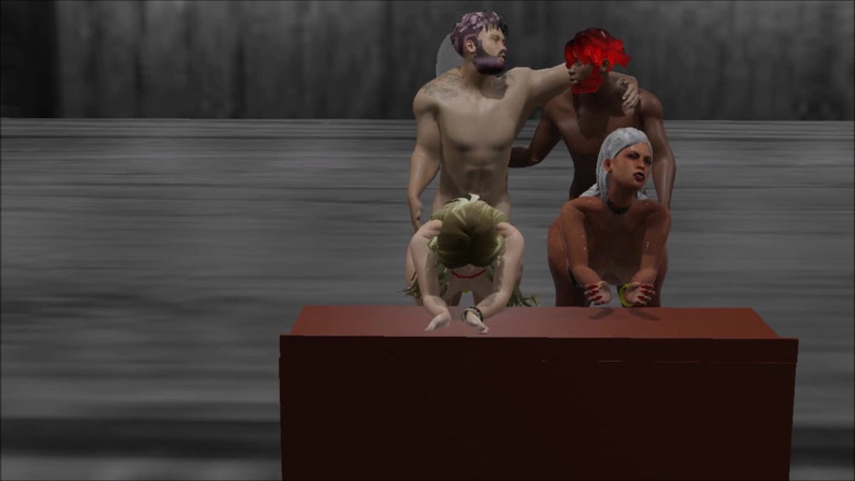 Cockizilla: Foursome with Two Babes Getting Dped