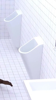 Esposa infiel follada en baño público por big dick blackman - animación 3D