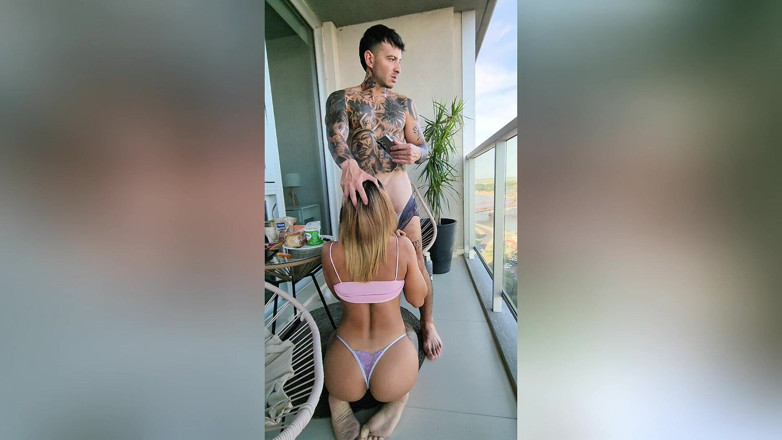 Sweet Anderson: Morbo on the Balcony: Mamada, Sex Standing on the Railing...