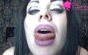 Goddess Misha Goldy: Purple lip seduction