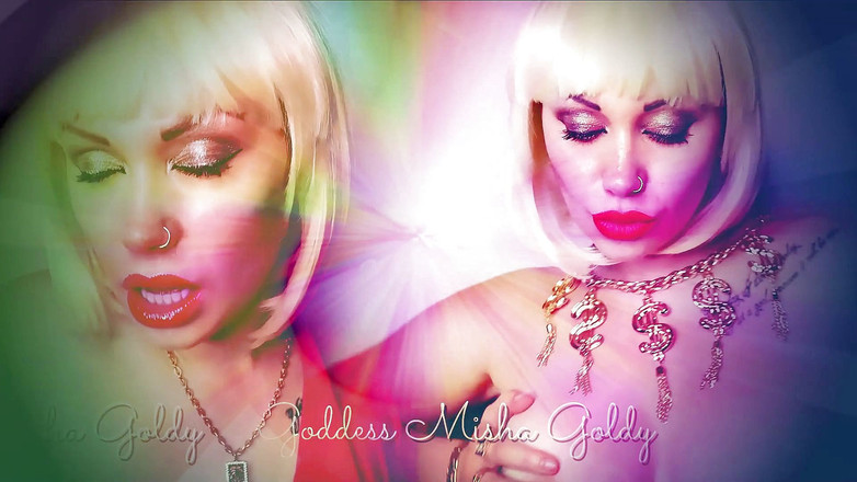 Goddess Misha Goldy: Dubbel rött läppstift retas! JOI och orgasm stönar!