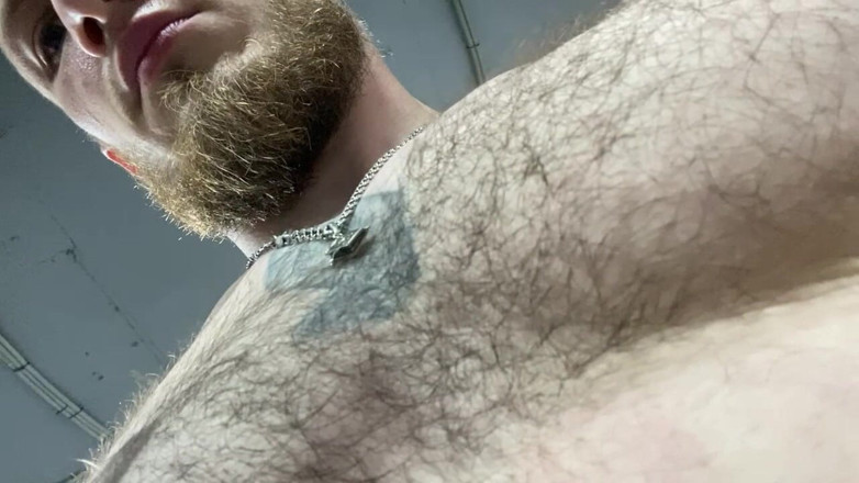 Hunky time: Sweat-damp Hair