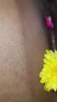Hot Romance with Flowers in Desi Pussy