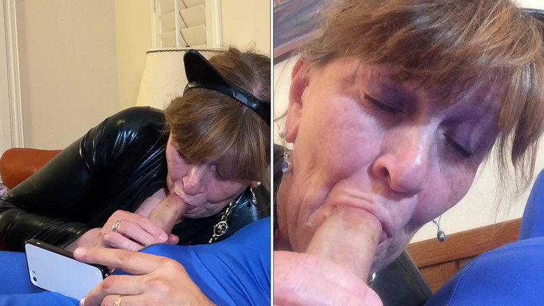 Carmen Angel: Granny Catwoman Sucks Superman's Cock!