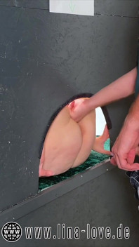 Mega Squirt Gloryhole'de! Yabancı Tarafından Becerilmiş, Kremli Piro!