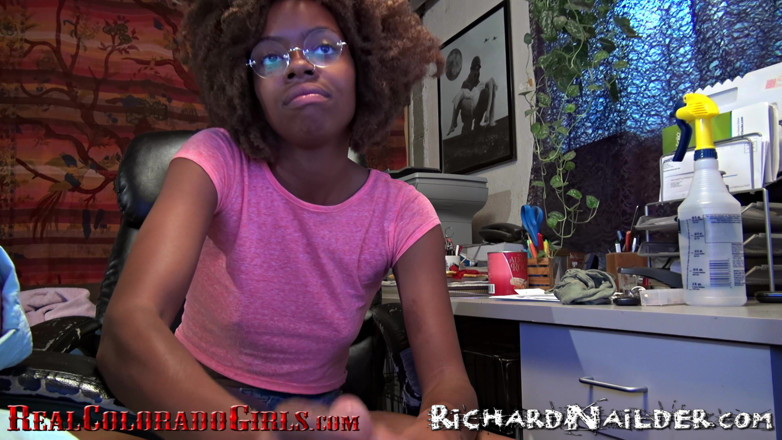 Richard Nailder Hardcore: Beautiful Black Girl Sucks My Big White Cock and I...