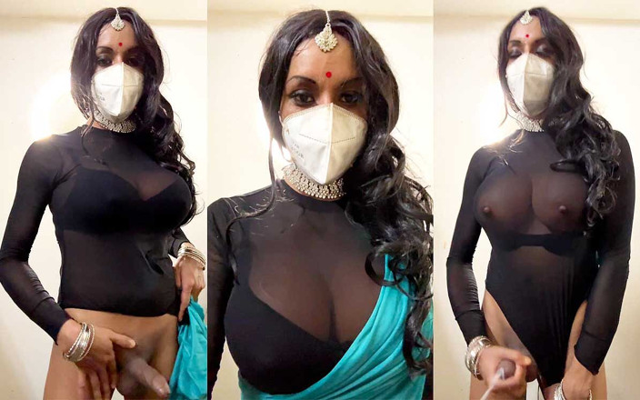 Anushka Crossy: Crossdresser Szarpanie w Sari