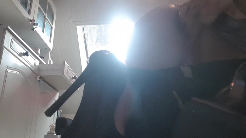 Latex cd kata: TS xxl dildo play