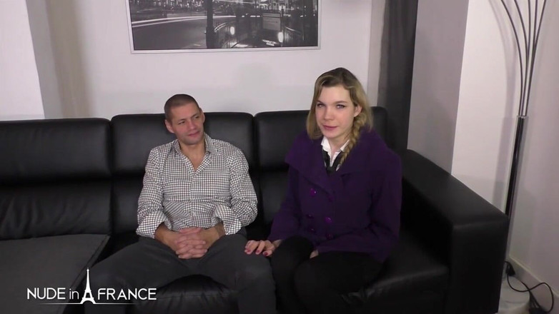 Nude in France: Pretty Young 18yo College Teen Girl Gets Hard Sodomized and Facialized...