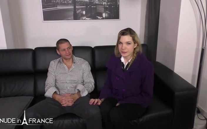 Nude in France: Pretty Young 18yo College Teen Girl Gets Hard Sodomized and Facialized...