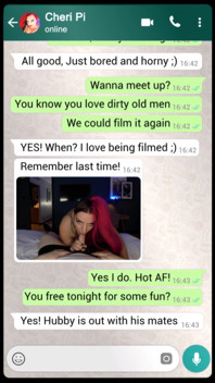 Cheri Pi Whatapp Sexting an Old Man