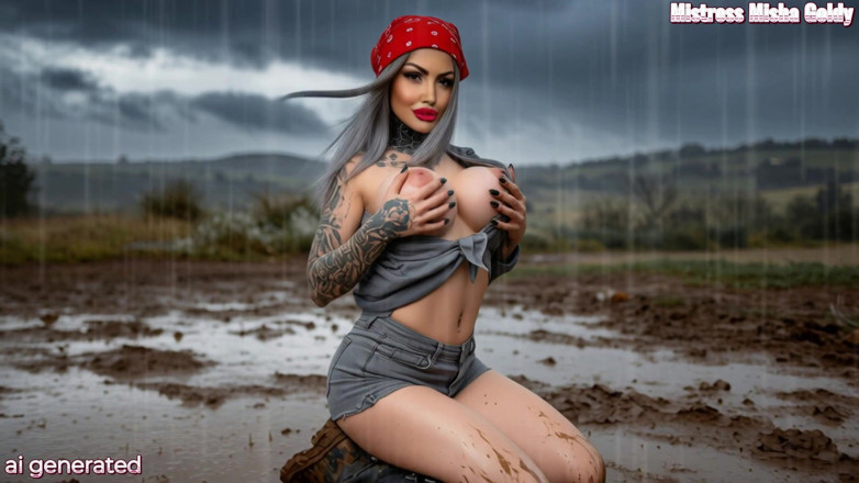 Goddess Misha Goldy: Murdărește-te cu mine, iubito. Murdară și udă și dorindu-te