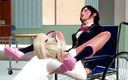 Waifu club 3D: Mercy licks DVA&amp;#039;s pussy after college hospital treatment