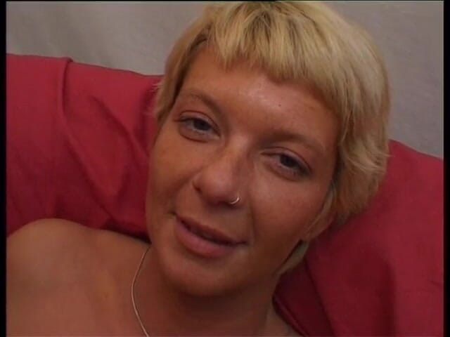 Horny Two really wet MILFs: Mature blonde gets her pierced pussy licked and fucked in...