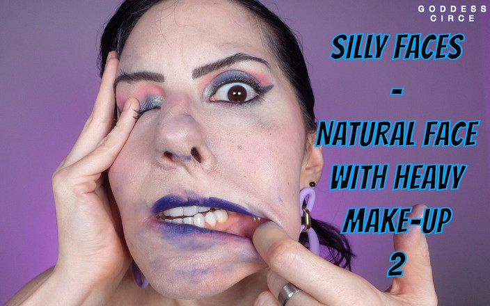 Goddess Circe: Silly Faces - Natural Face with Heavy Make-up 2