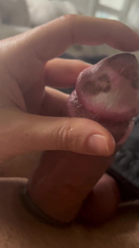 Handjob Big Cock Cut Oil Cockring