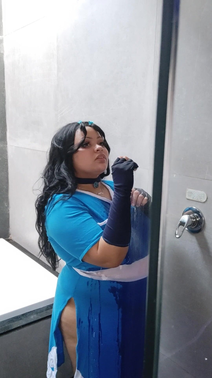Cutiepiie Chubby: BBW Katara Cosplay Photoshoot Making off