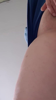 MILF in a Miniskirt Masturbates at Work