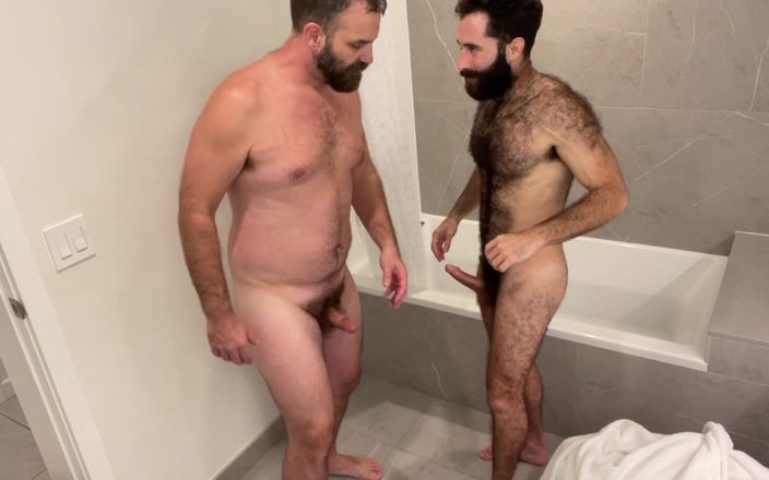 Guy Woof: Hairy Guys Fucking in the Bathroom