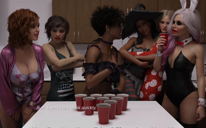 Q Boy: Playing Game Ane Fun in Party Naughty Neighbors - E11