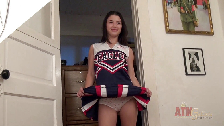 ATKIngdom: Behind the scenes with sexy teen cheerleader