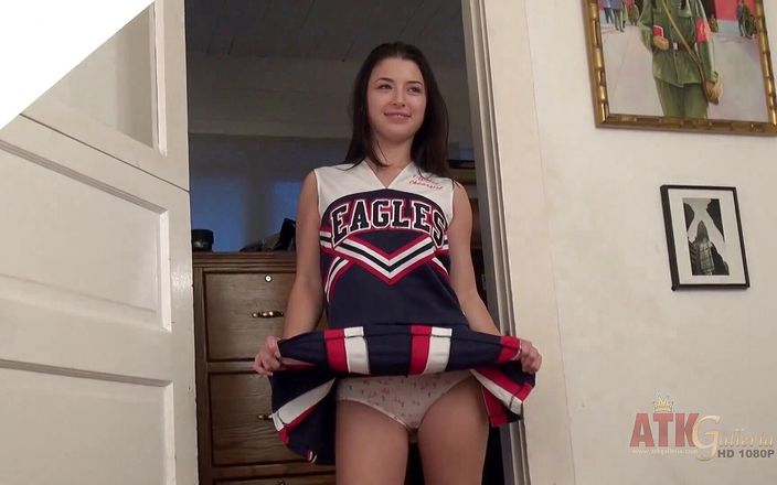 ATKIngdom: Behind the scenes with sexy teen cheerleader