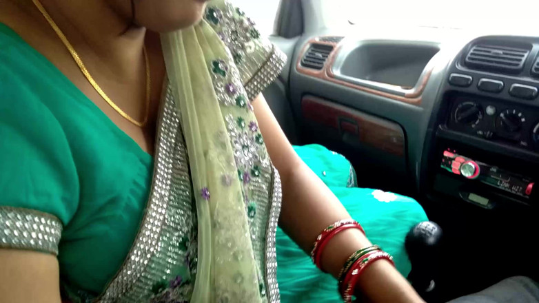 QueenSonali: Stepmom Handjob to Stranger in Car