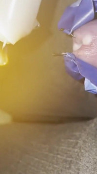Candle Wax Peehole Insert