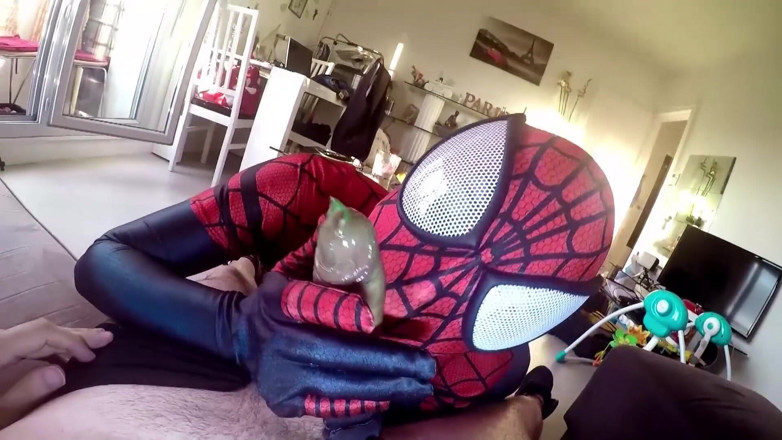 Nylon Xtreme: Spidergirl want cum on face zentai