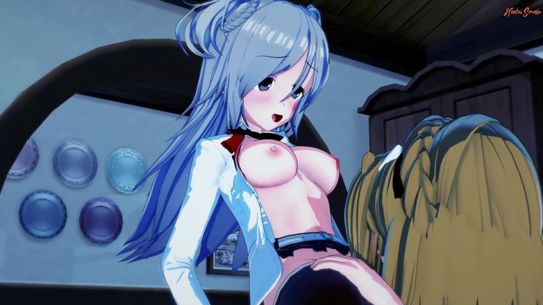 Hentai Smash: Kirin Toudou gets her pussy fingered by Ernesta Kuhne before...
