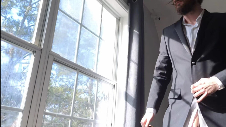 AlbinoAdonis: Boss Takes Coffee Break and Makes You Watch Him Masturbate