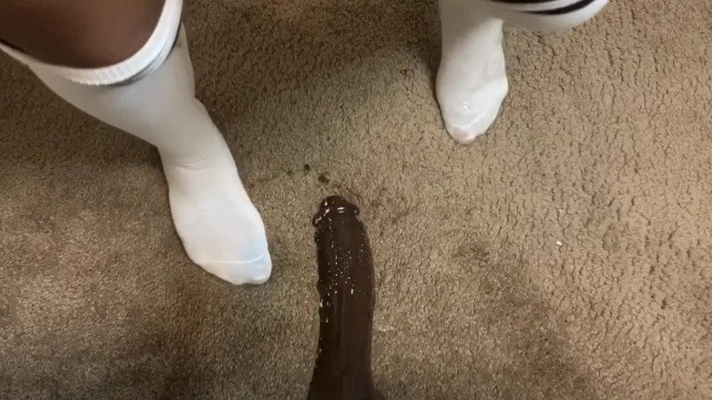 Super sexy ebony cuties: アナルオナニー マウントされたディドロで私の戦利品を跳ね返す