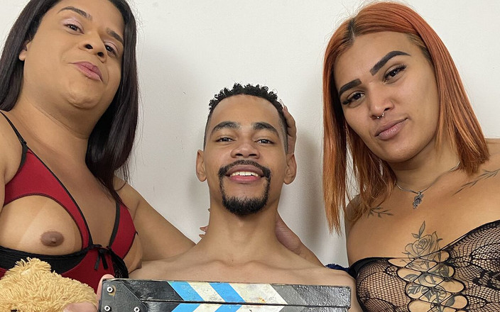 Mirella Diniz: 三人行婊子，海伦和萨巴汀与thaaylor火辣性交