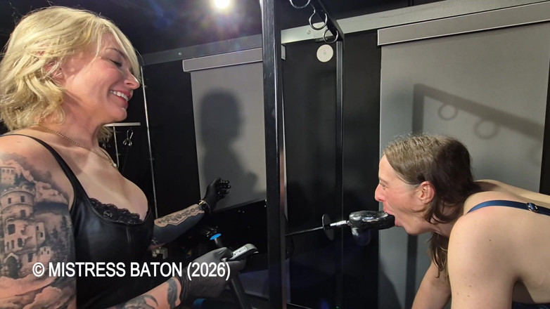 MistressBaton: Spitroasting Our Slutty Slave