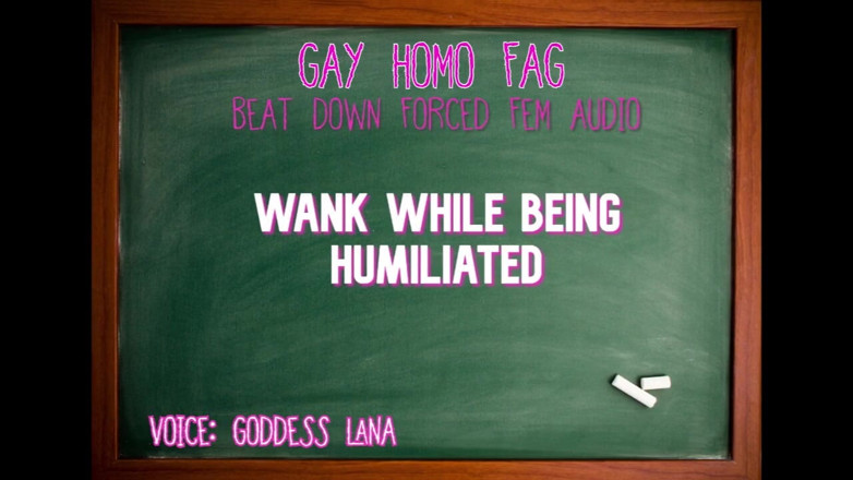 Campsissyboi: Wank While Being Humiliated Gay Homo Fag Audio