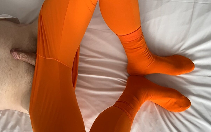 Passion for Socks: Orange Burlingtons a Leggins