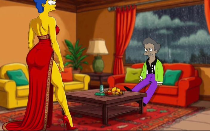 Octopussy Lovers Club: Hintli fırtına: yetişkinler için osuran orta yaşlı seksi kadın çizgi filmi...