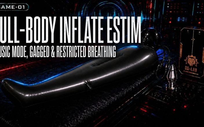BoundInLove: Wife Punishes Her Slave in Full-body-inflate Latex Bag - Estim - Restricted...