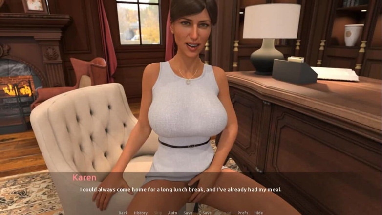 Dirty GamesXxX: THE VISIT: Huge facial cumshot in to the dean's office...