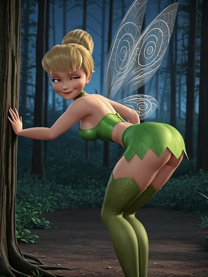 Wraith ward: Tiny Tinkerbell Backs up on a Huge Cock