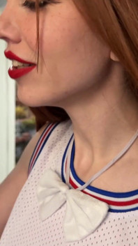 Kim Bluestone Spit Fetish Mouth Fetish Drooling Into a Glass Clear Shot Glass so You Can See Me Drool and Suck