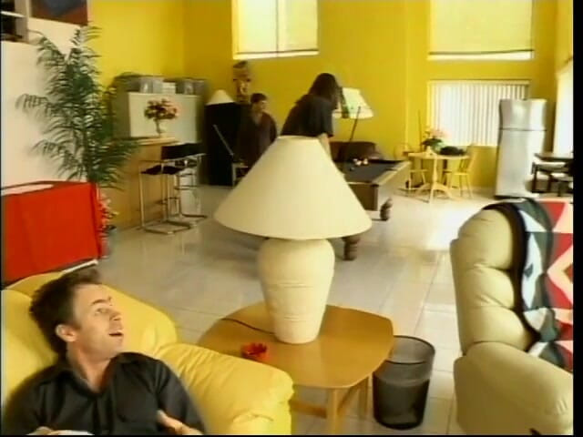 Group Bang: Lusty Annie deep throats two cocks then gets double facial