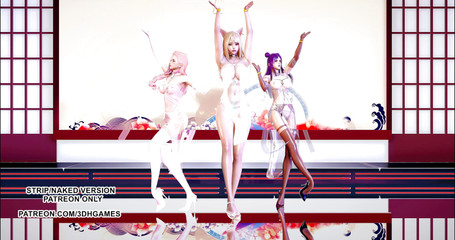 3D-Hentai Games: Garnidelia - Avra K'Davarah KDA Ahri Kaisa Seraphine sexy gorący taniec