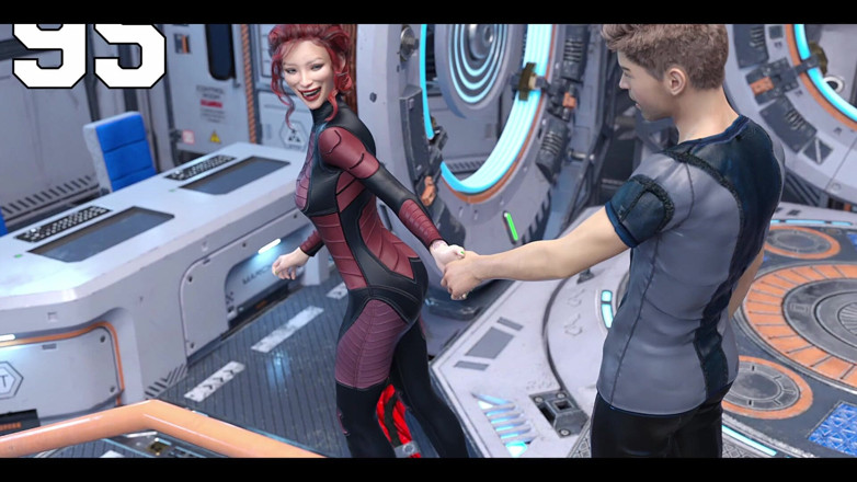AVN Teller: Stranded in Space - Holding Hands with Asian Scientist MILF
