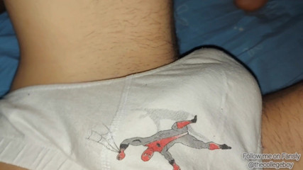The college boy: Uncut Big Dick Masturbation and Cumshot