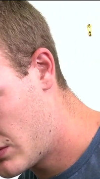 남자 - BJ 등으로 변하는 "직선" 마사지