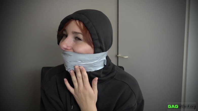 Gag Attack: Red Foxy - PVC tape gags