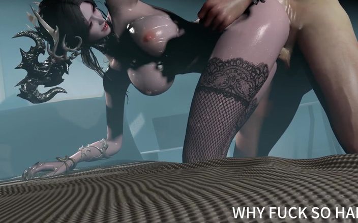 Why fuck so hard: 3D super sexy asijská zralá milfka podvádí s cizincem s...