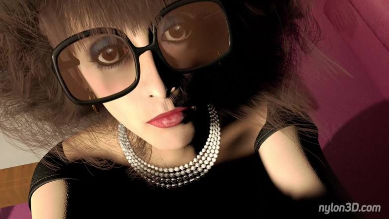 N3D animation: Marilyn sprutas i ansiktet