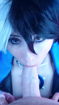 Pervy Roommate Wanted to See My Luna Snow Cosplay so I Dominated Him